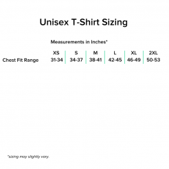 Unisex T-Shirt Sizing