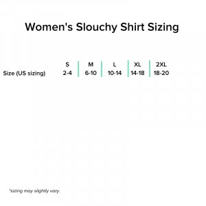Women's Slouchy Tee Sizing