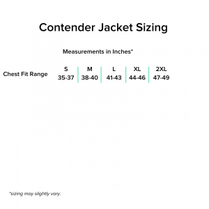 Contender Jacket Sizing