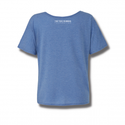 Women's Blue Gratitude Retro Tee - Image 3